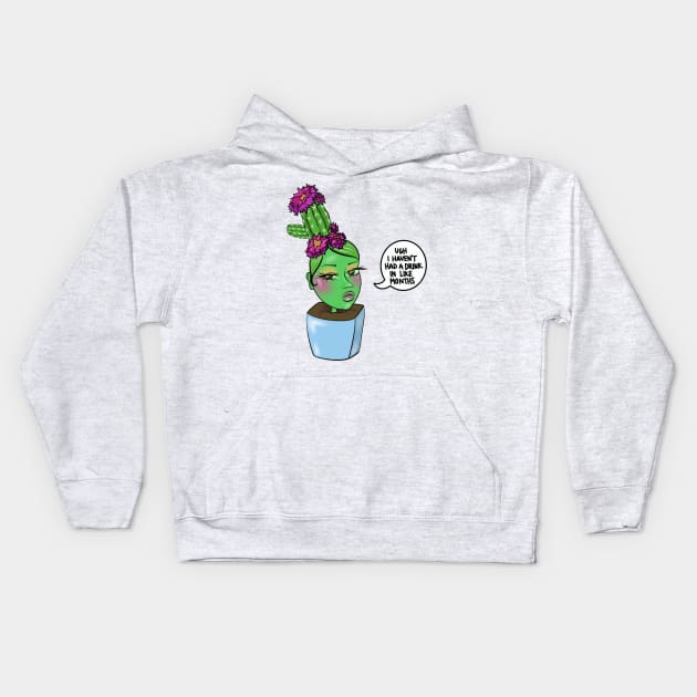 Dry month Kids Hoodie by oxrangejuice